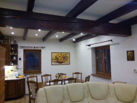 Sadrokartónovy strop a osadenie bodových svetiel