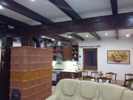 Sadrokartónovy strop a osadenie bodových svetiel